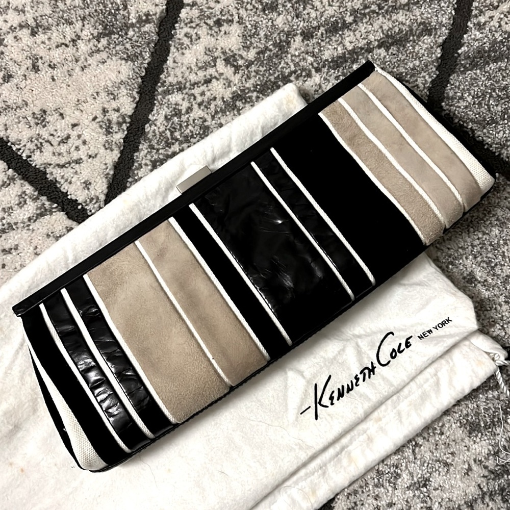 Kenneth Cole New York clutch bag with optional chain strap
